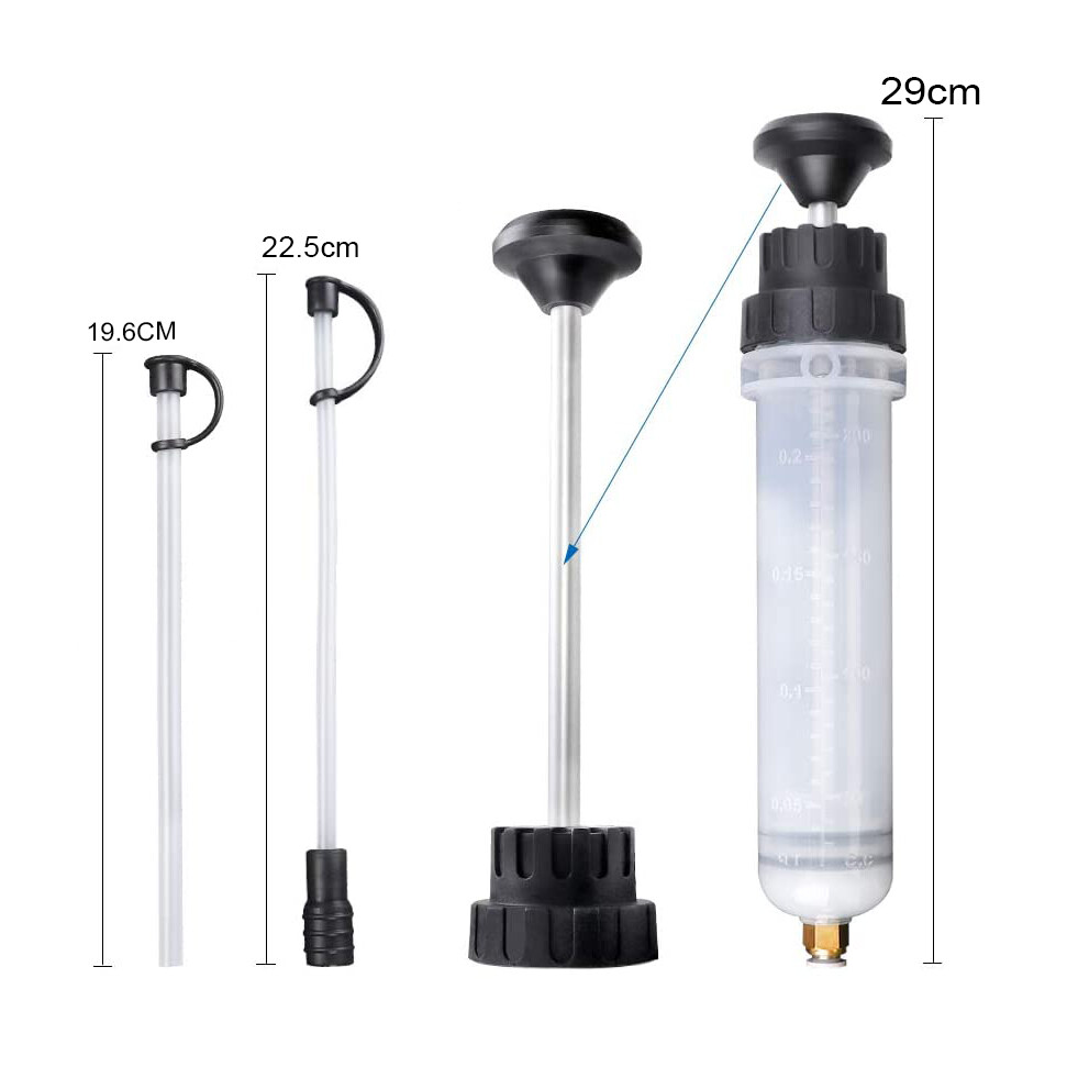 200cc/500cc Oil Suction Filler Fluid Transfer Syringe Gun Pump Extractor Tool