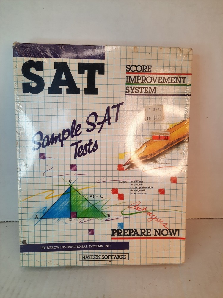 NEW! Hayden Software For Macintosh - SAT PREP Software Commodore 64 Disk 15830