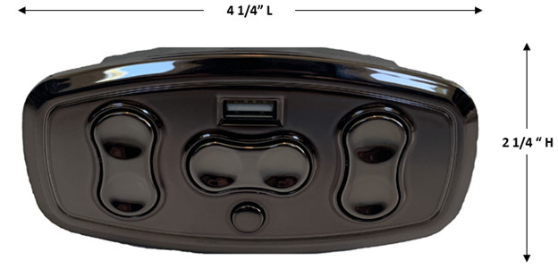 Mulin Electric Switch -MLSK63-A1 Left (L) 7 Button Power Recliner Switch + USB