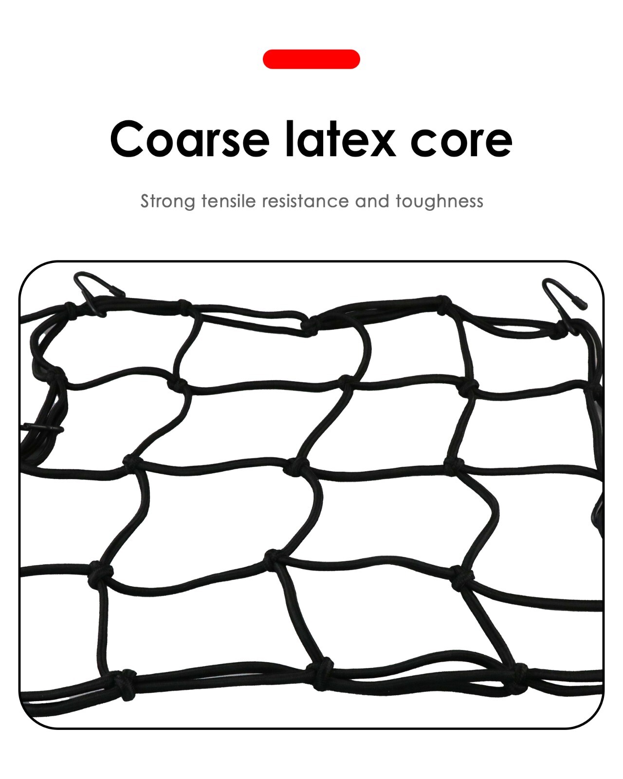 US Cargo Net Motorcycle Helmet Mesh Luggage Tie Down Bungee Cord 12*12in