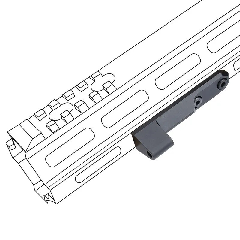 Tactical Mlok & Keymod Metal Base Mount For M640 M340 Airsoft Flashlight Base