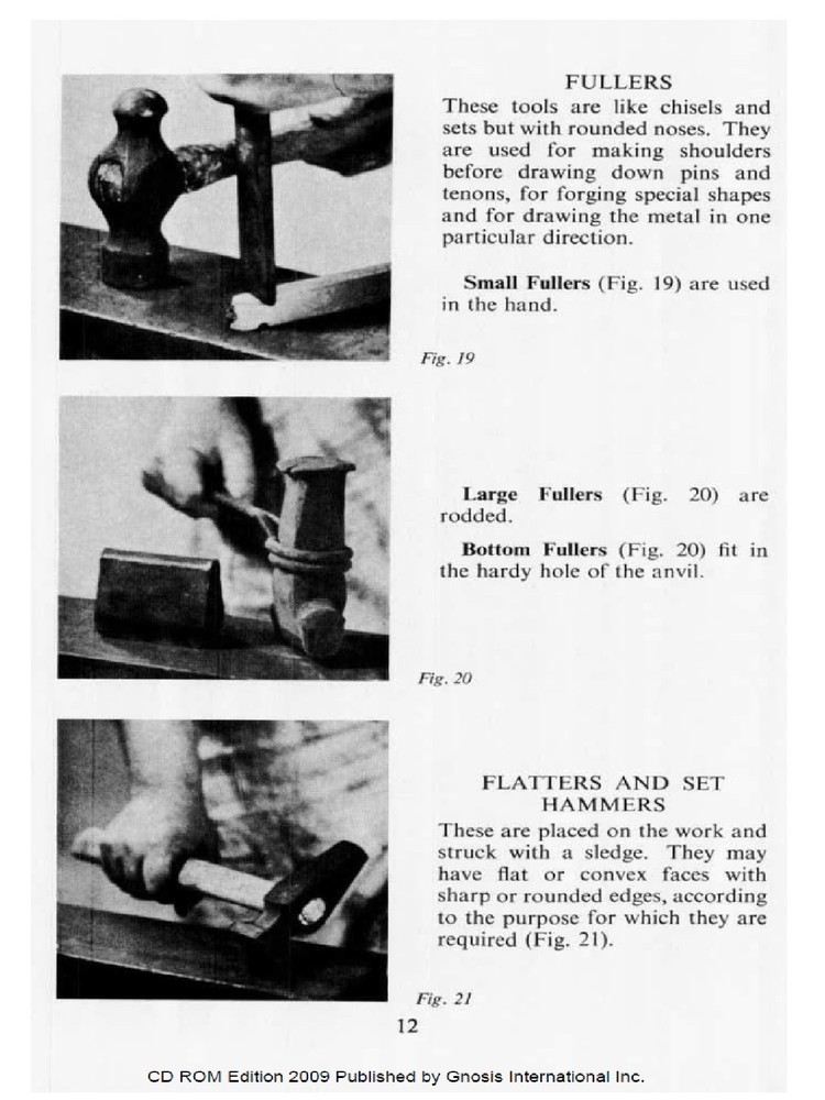 Blacksmith Craft Blacksmithing tools BASIC LESSON Plans