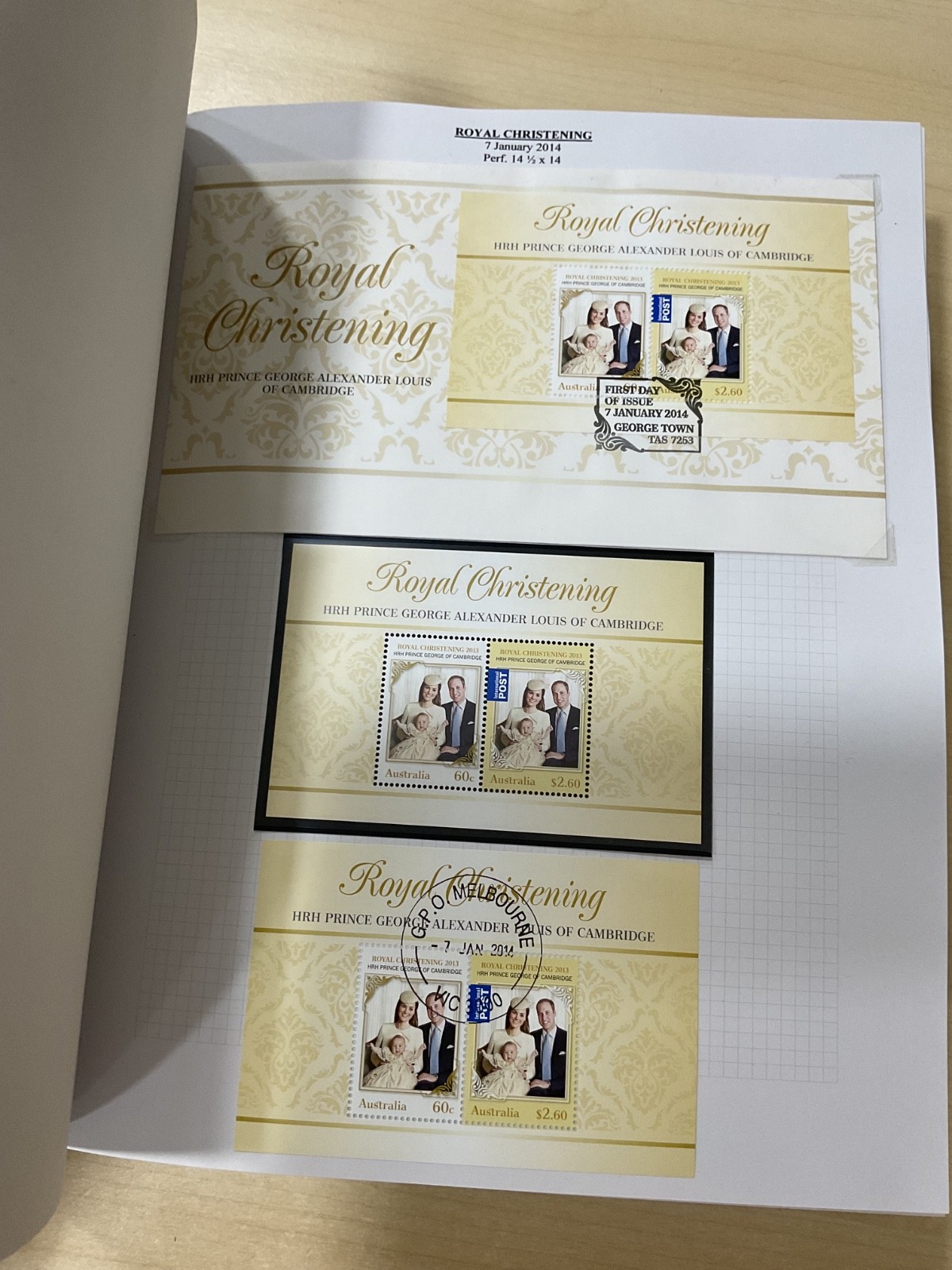 Australian stamps, coin covers + presentation pack. 2014. Album. G/127