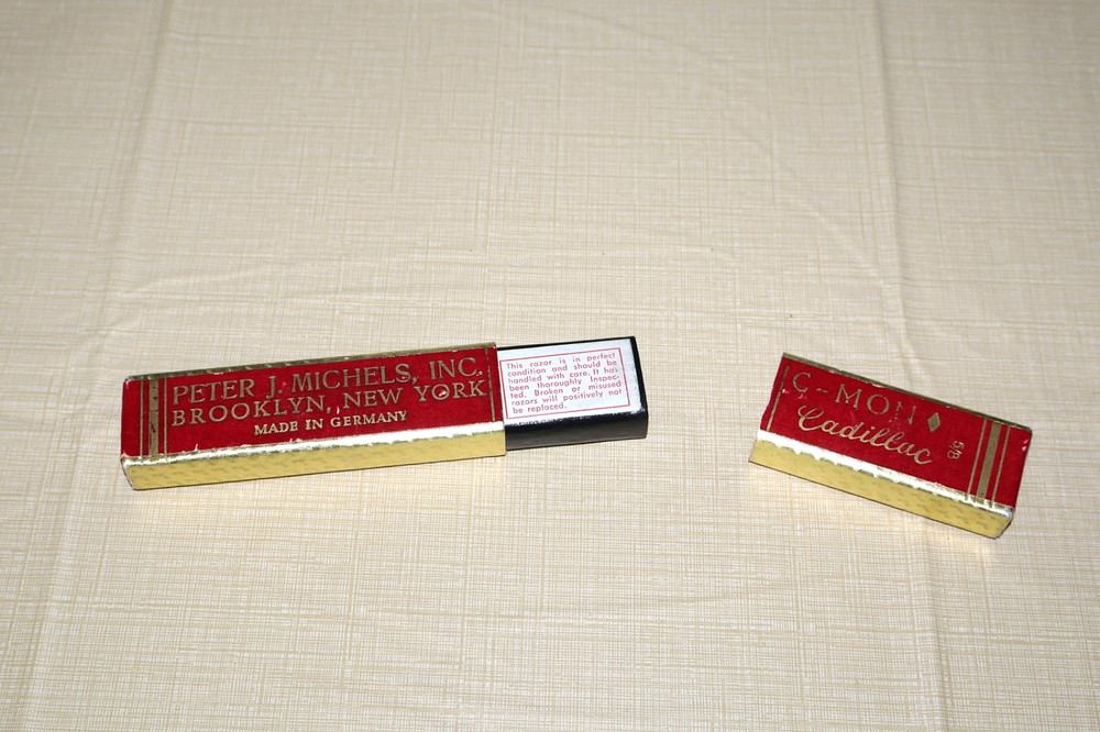 Vintage Peter J. Michels Straight Razor Box