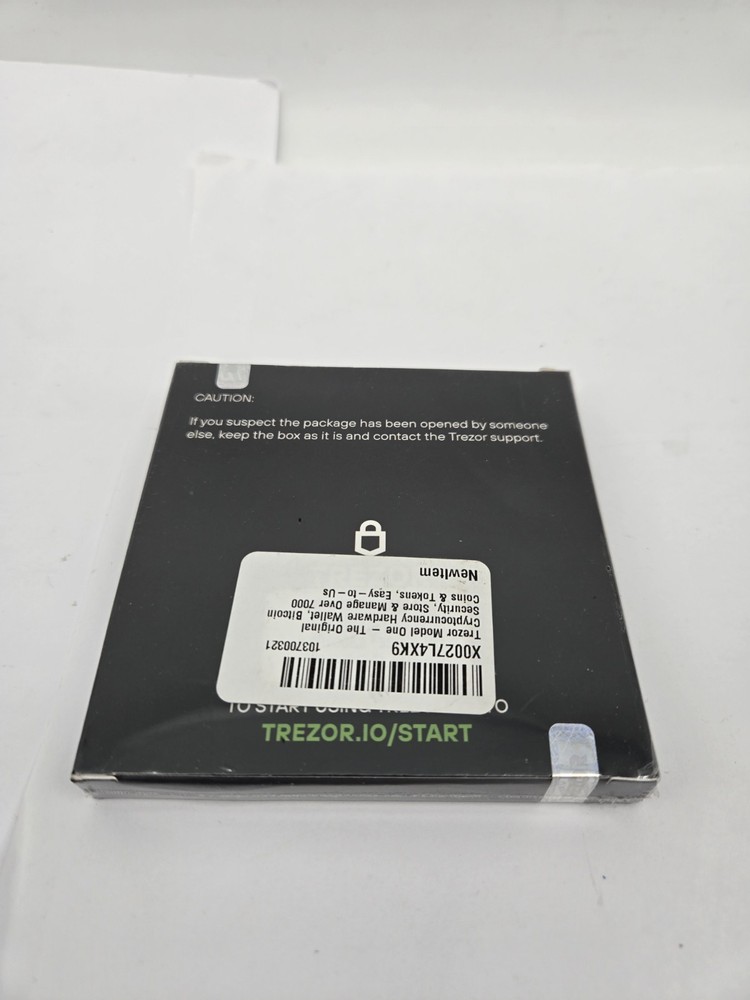 Trezor Model One Hardware Wallet - Secure Crypto Storage for BTC, ETH & More