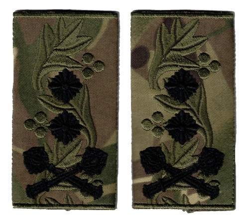 Ukrainian General-Leutenant shoulder slides on Multicam
