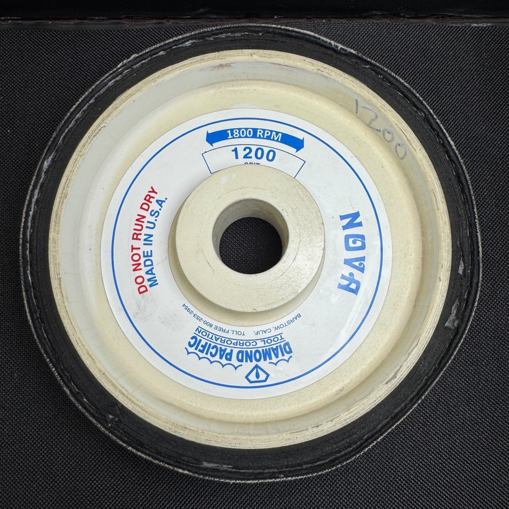 Diamond Pacific 6" Nova Wheel - 1,200 Grit - Lapidary