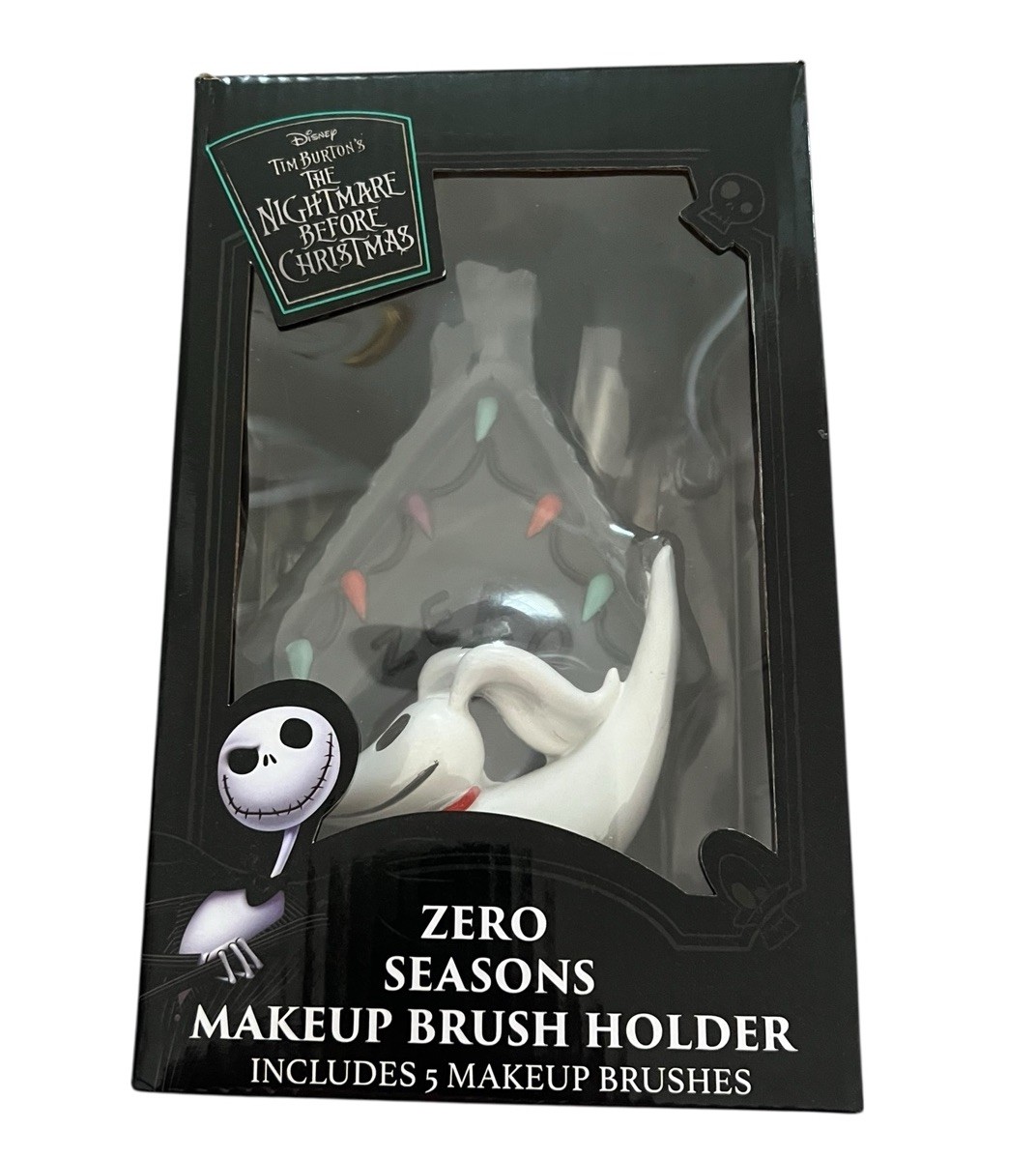 Disney The Nightmare Before Christmas Zero Doghouse Makeup Brush Holder and Set