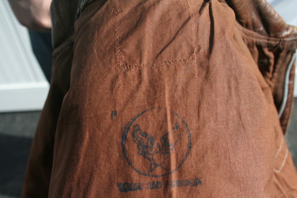 WWII Original A-2 Flight Jacket Size 40 Named 42nd Fighter Squadron