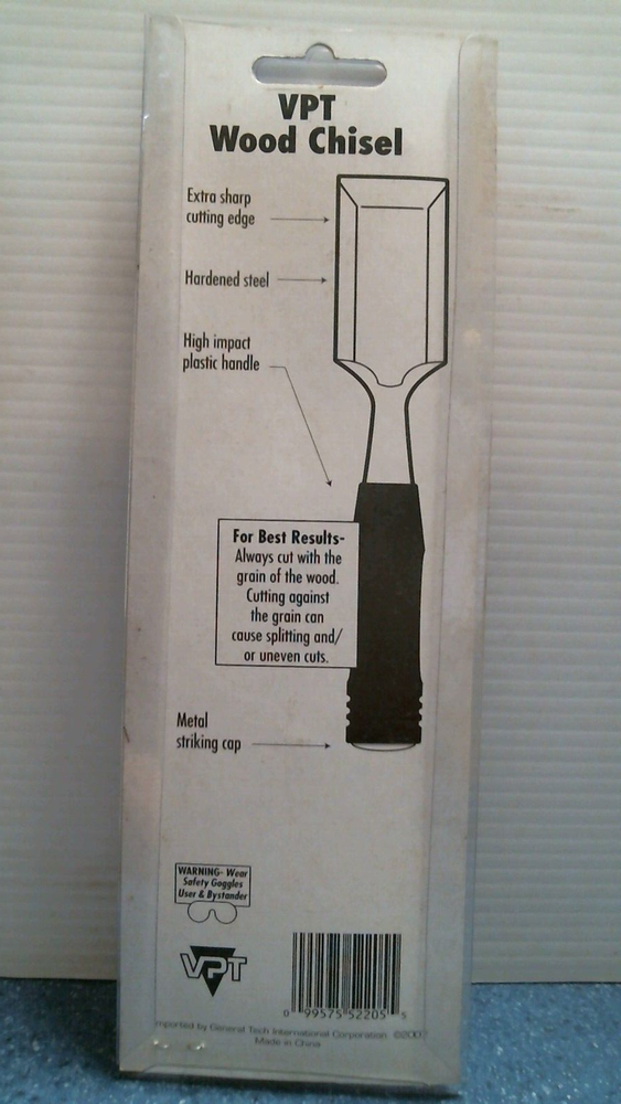 VPT 52205 Wood Chisel 1-1/2" 38mm, Extra Sharp, FREE SHIPPING