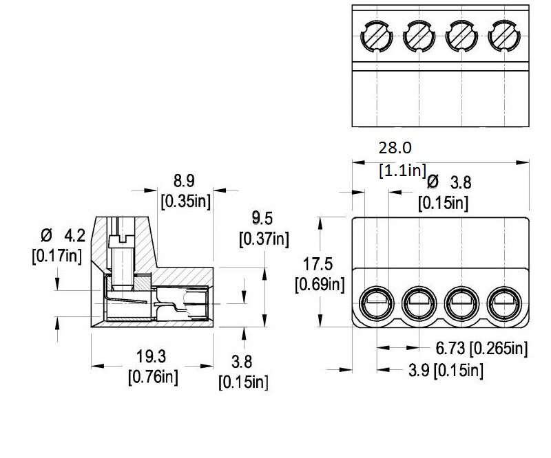 FULL SIZE INFINITY DEI & VIPER CLASS D 4PIN 4 PIN SPEAKER PLUG AB