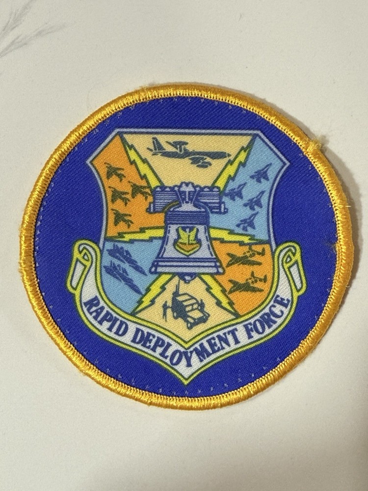 Original US Air Force USAF Rapid Deployment Force Full Color Military Patch