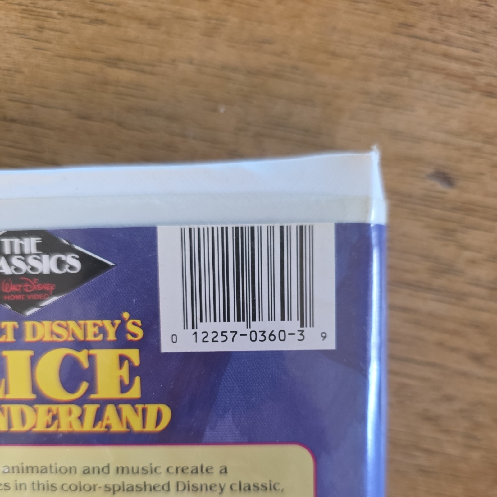 Walt Disney's Alice In Wonderland Black Diamond The Classics - VHS