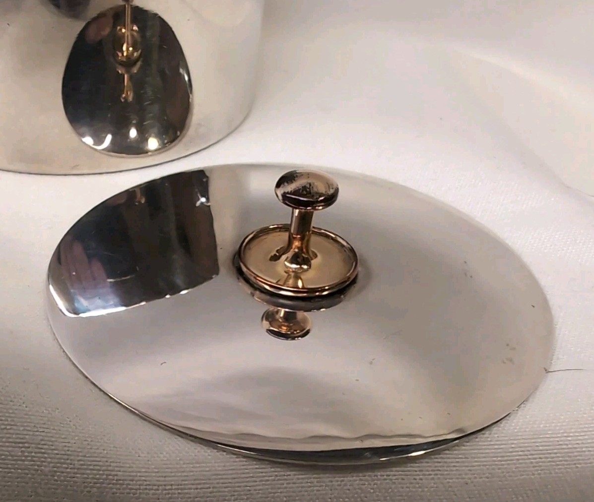 1920's Sterling Silver Cufflink & Button Trinket Box by Thomae & Son (Cartier)