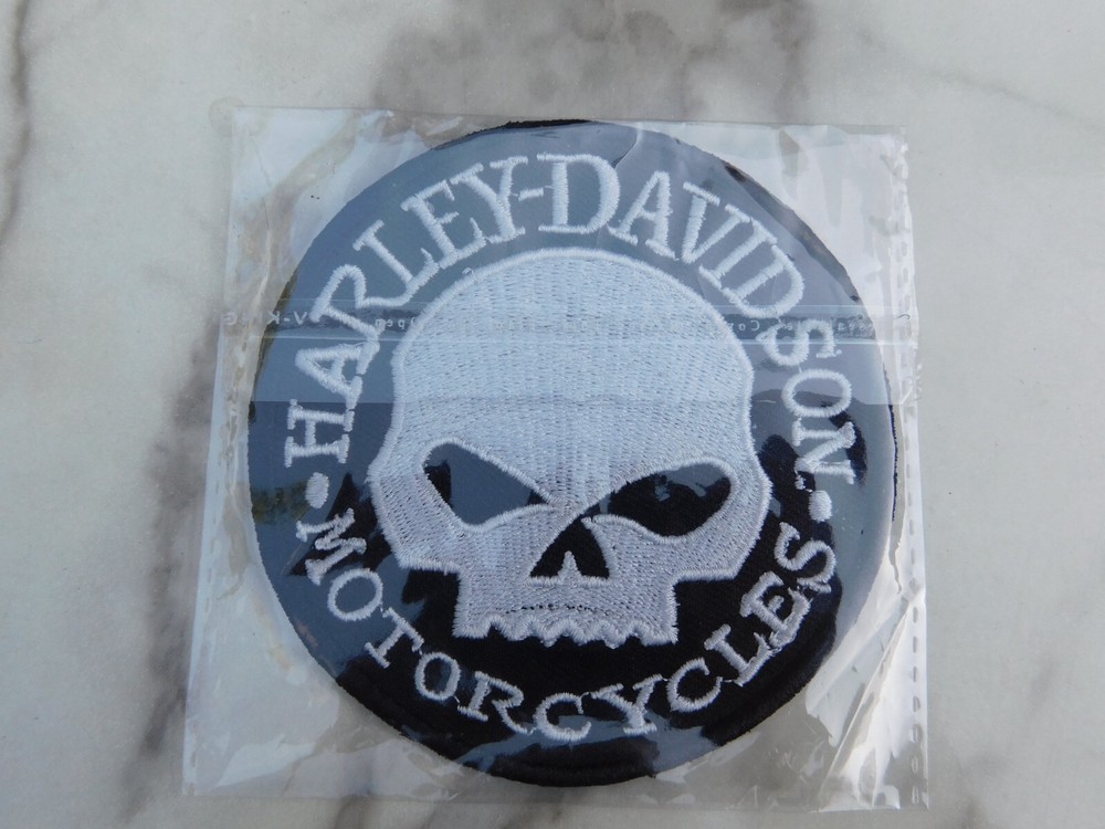 Harley Davidson Motorcycles Embroidered Skull Patch *NEW*