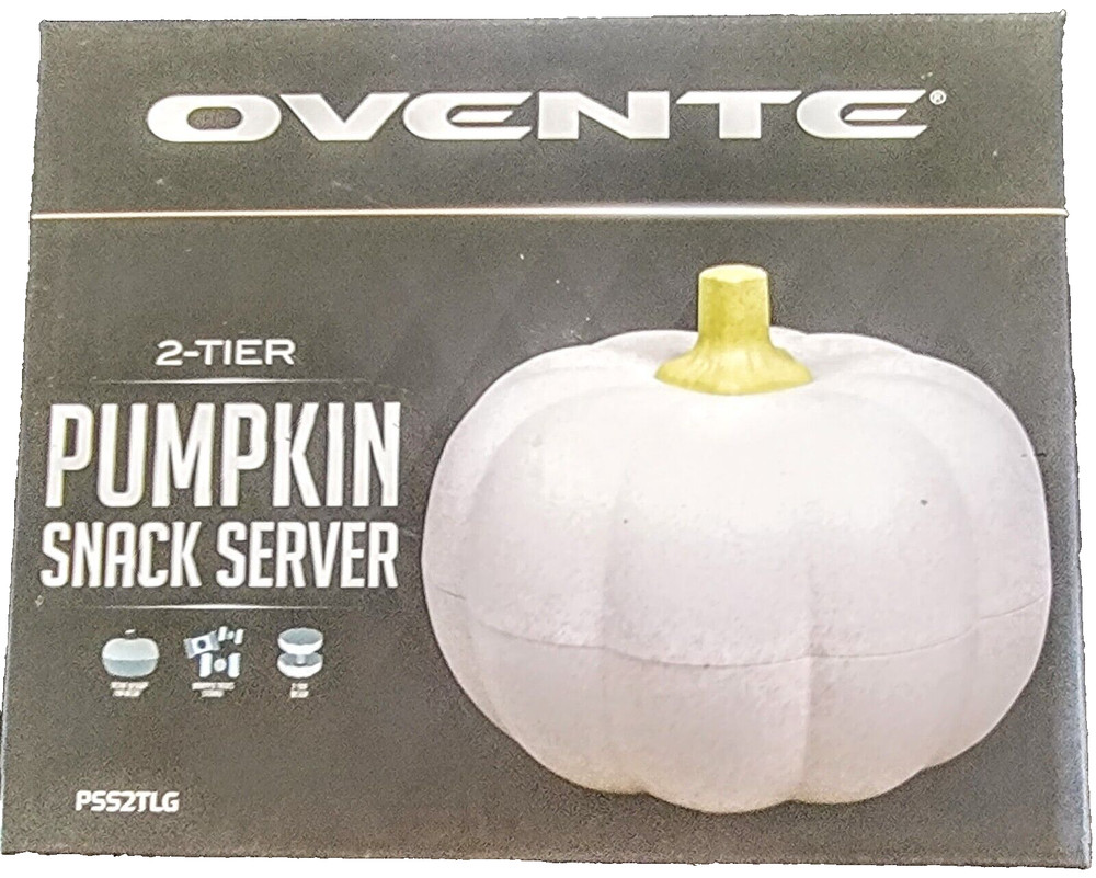 Ovente 2-tier Pumpkin Snack Server