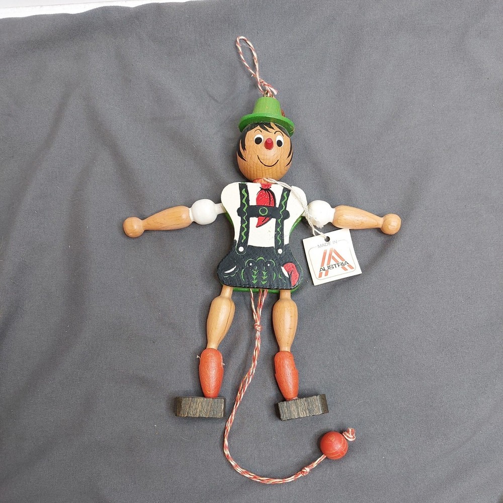 VINTAGE M. Gschnitzer Pull String Puppet