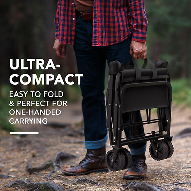 Heavy Duty Wagon Cart Swivel Collapsible Outdoor Utility Garden Beach Cart