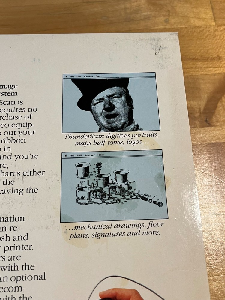 Boxed ThunderScan for ImageWriter, Opened but Never Used!
