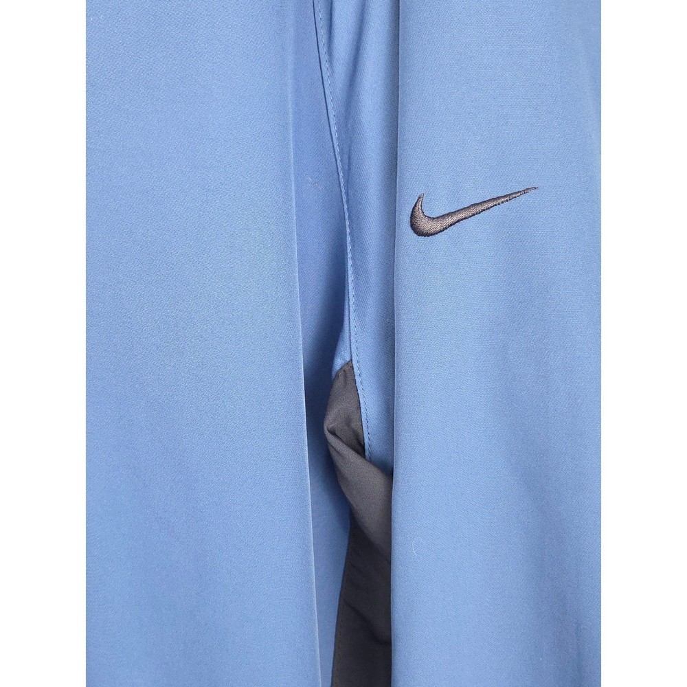 Nike Golf Windbreaker Mens Large Blue Pullover Jacket Quarter Zip Athletic