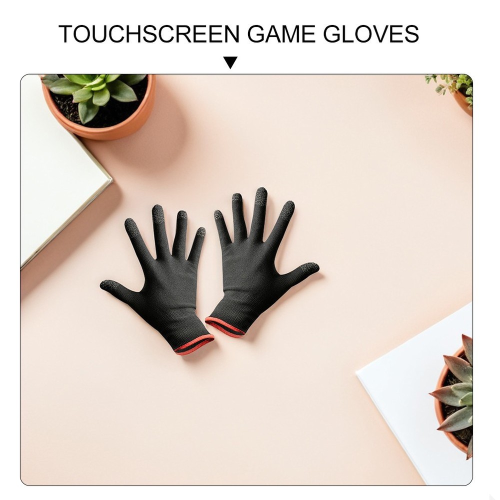 Mobile Game Gloves Pair Touchscreen Compatible Sweat Proof For Climbing