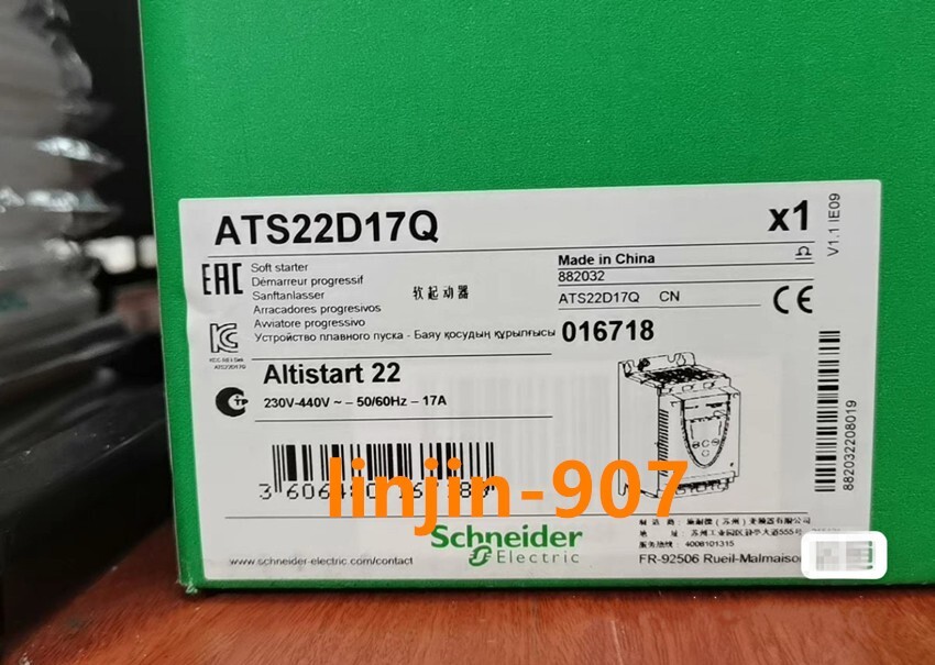 1PC Schneider soft starter ATS22D17Q (UPS or FedEx)