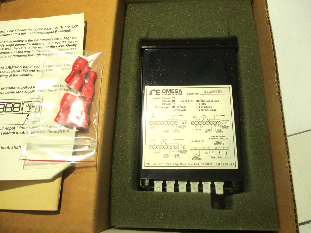NEW OMEGA DP461-T TEMPERATURE PANEL METER 115 V DP461