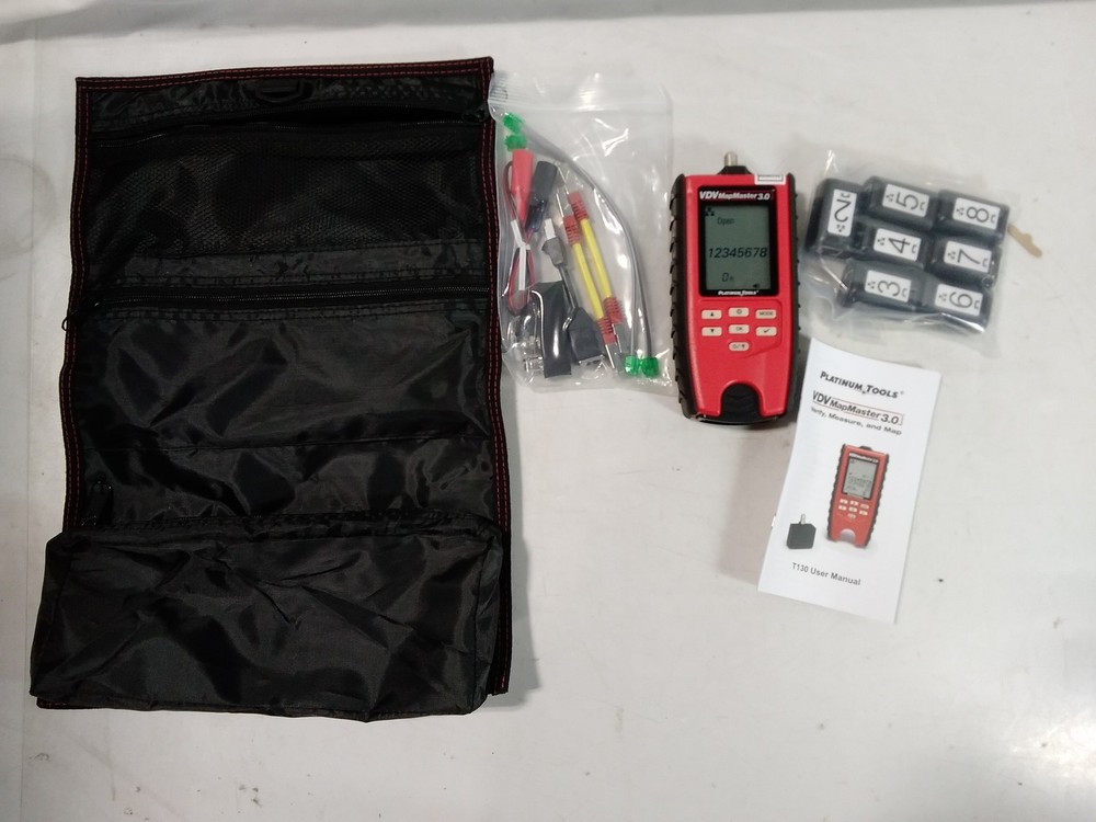 Platinum Tools VDV MapMaster 3.0 Cable Tester w/ 8 Remotes & Pouch