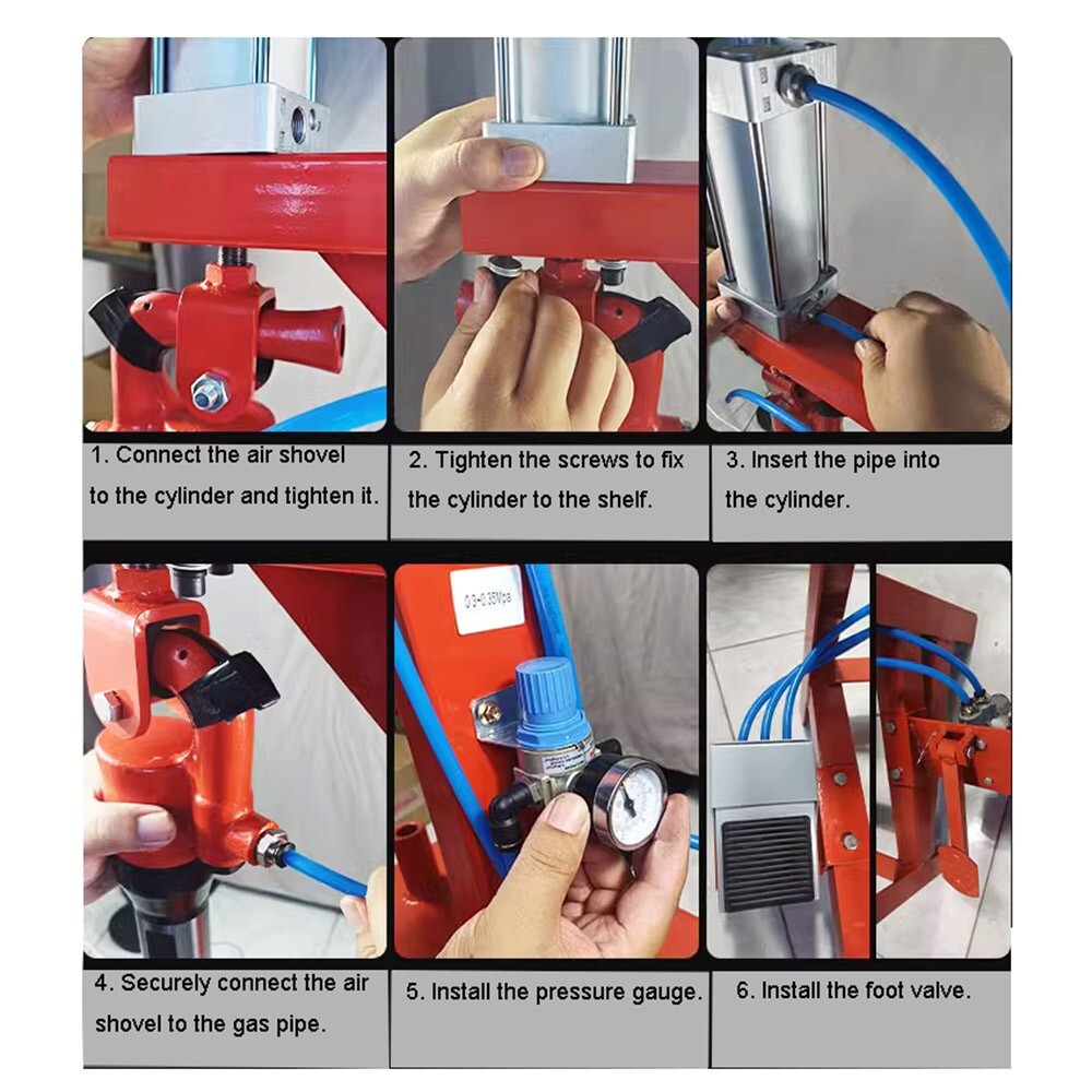 TECHTONGDA® Hydraulic Rivet Machine 13mm Trachea Dia. Pad Riveter Machine