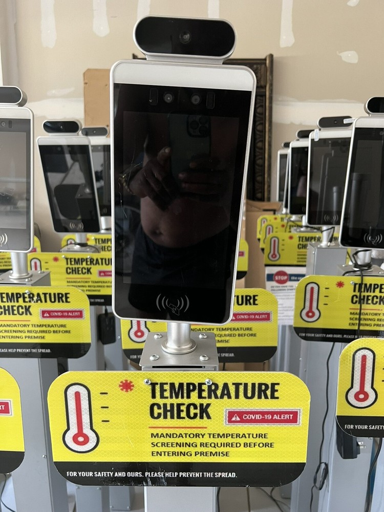 Temperature Screening Kiosk with Access Control & Face Recognition - With Stand