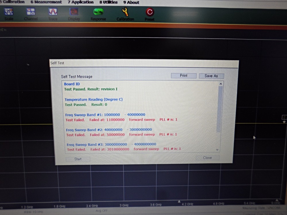 (AS-IS)Anritsu 1-PORT USB ShockLine Network Analyzer MS46121B,6GHz,Selftest Fail