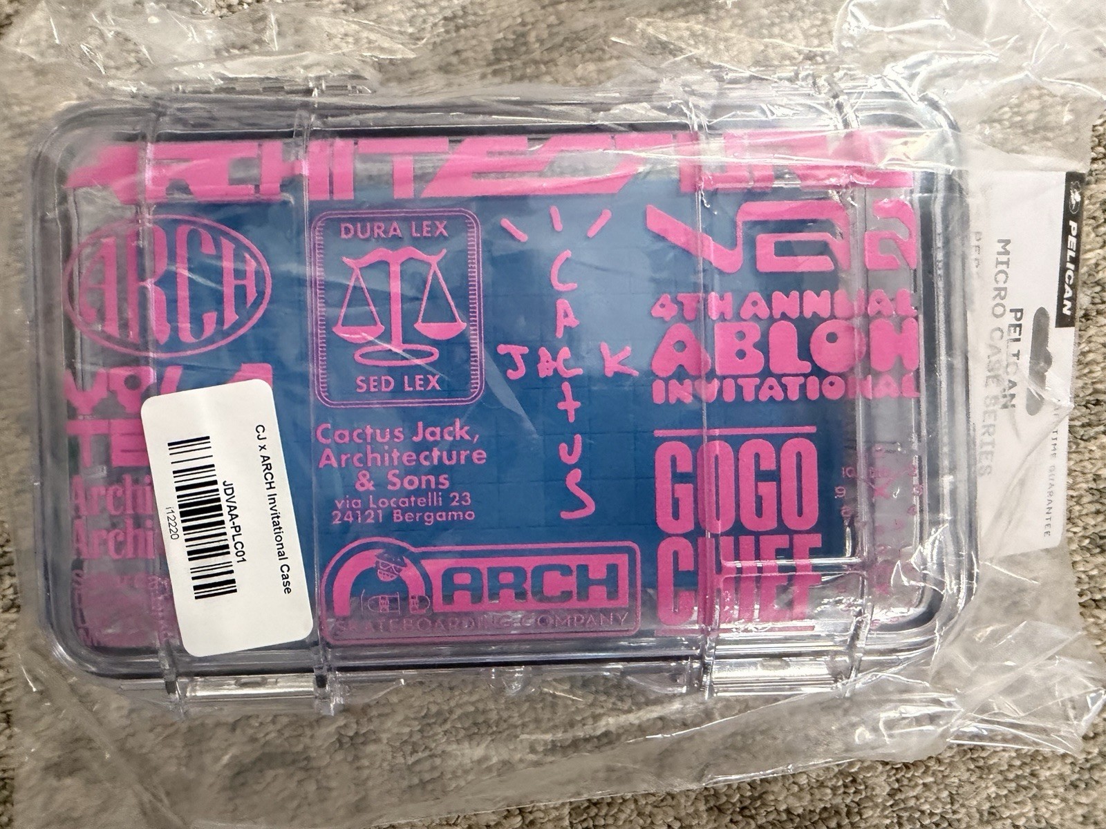 Virgil Abloh Cactus Jack x ARCH Invitational Pelican Case