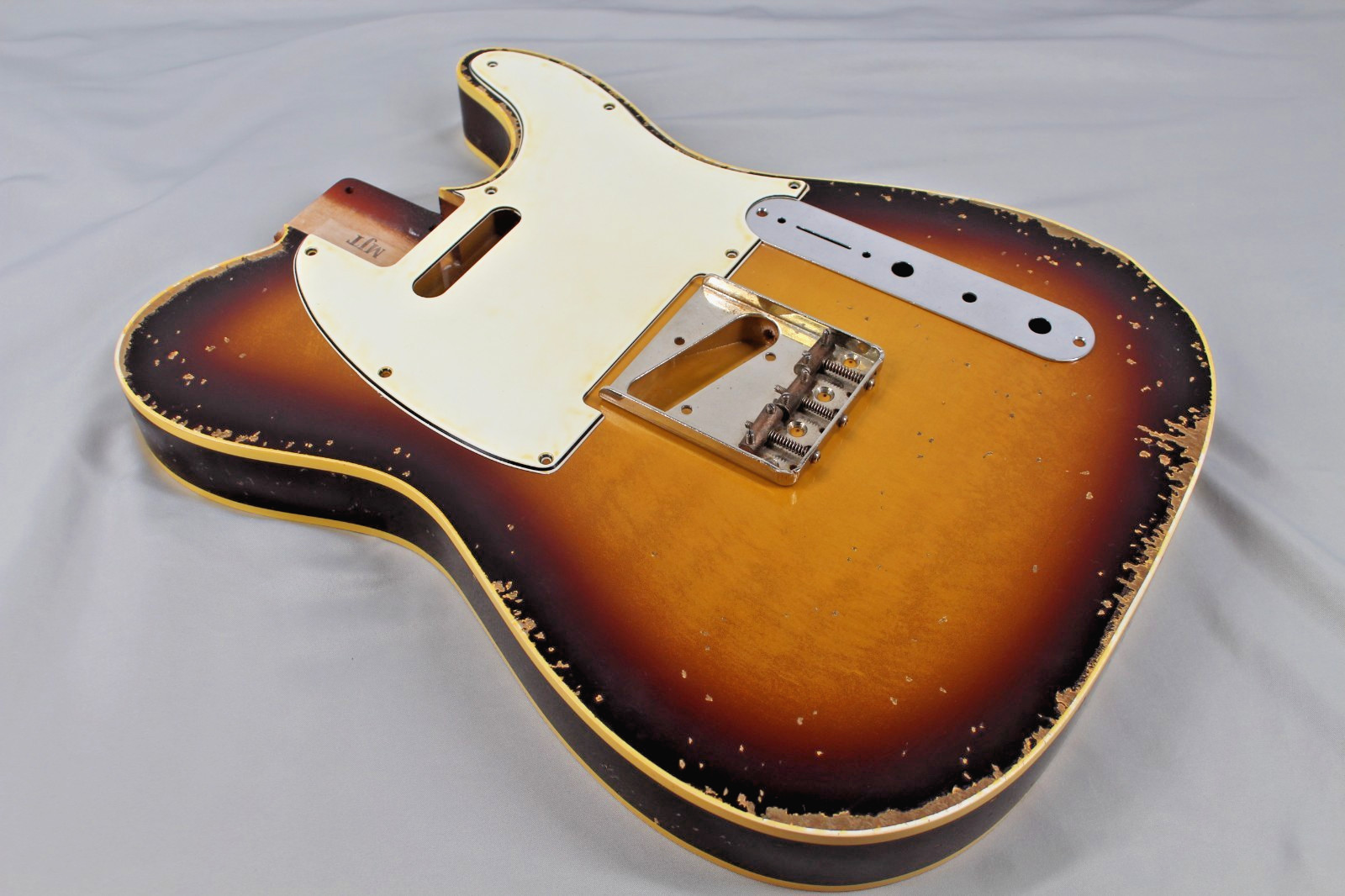 MJT Official Custom Vintage Aged Nitro Guitar Body Mark Jenny Double Bound Burst