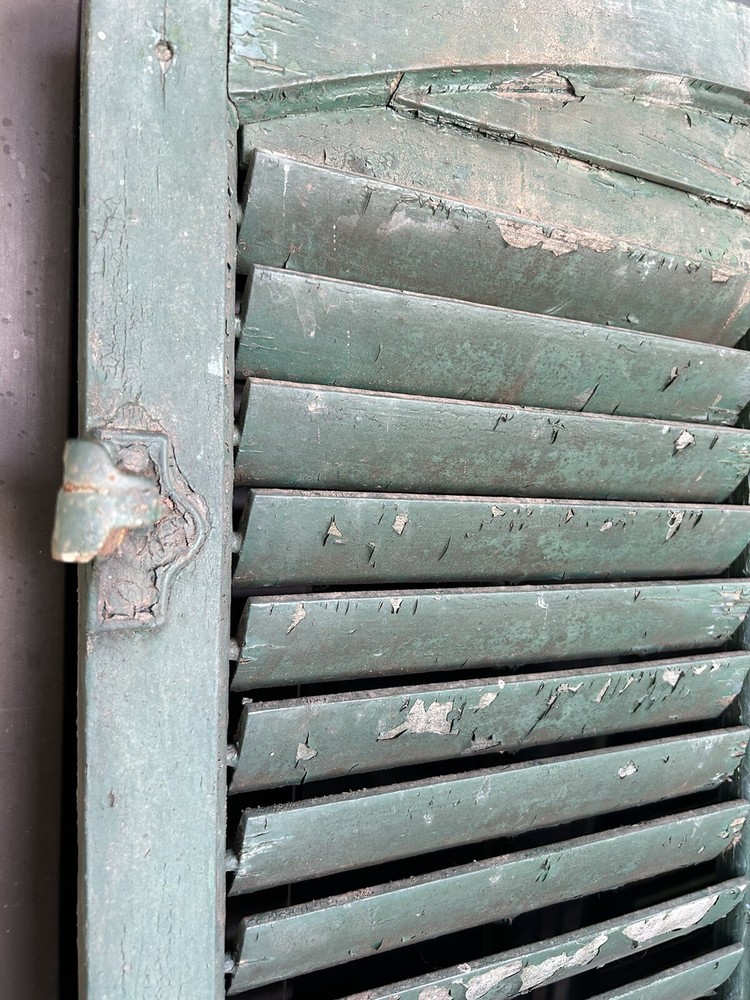 Vintage Wood Arched Window Shutters