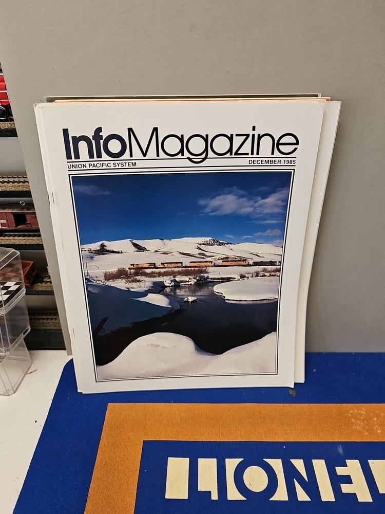 Info Magazine Union Pacific System 1985 Full Year Complete 12 Issues.