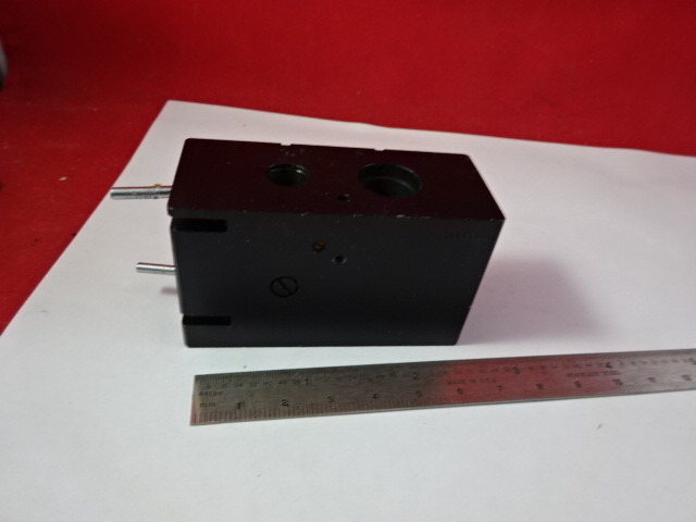 MICROSCOPE PART 563345 IRIS DIAPHRAGM SLIDE LEITZ GERMANY AS PICTURED &95-43