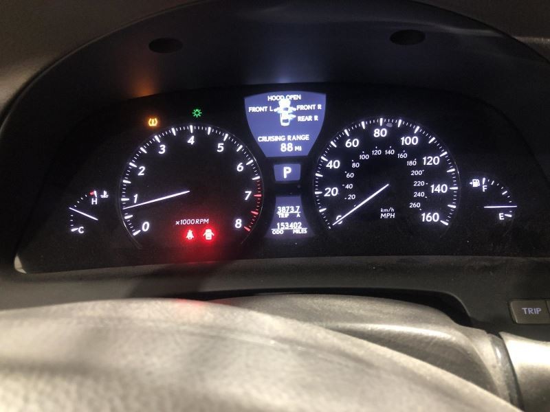 2011 LEXUS LS460 Front Navigation Information Display Screen 847395