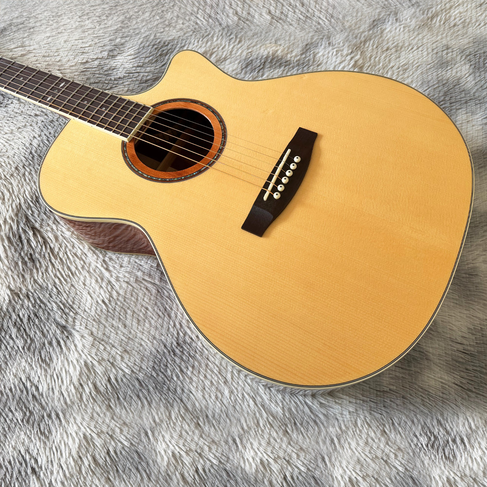 Acoustic Guitar For Beginners And Easy To Lear High-Quality Double Solid Spruce