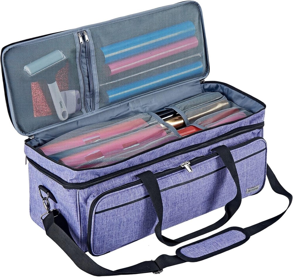 Efficient Double Layer Case for Cricut Machines and Craft Tools - Zipper Closure