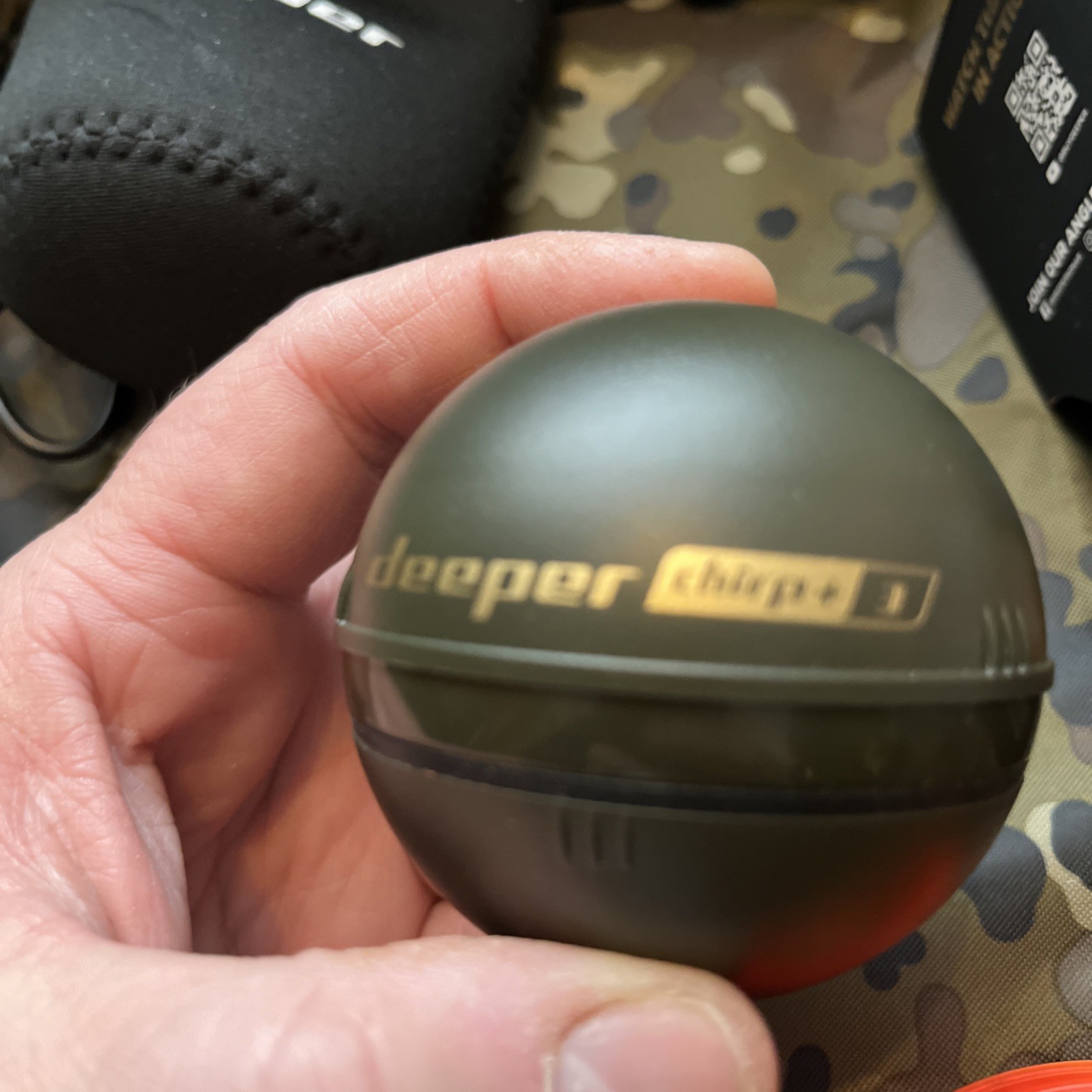 Deeper Chirp + 3 Sonar Power Bundle With Solar Panel Portable Fish Finder #NEW#