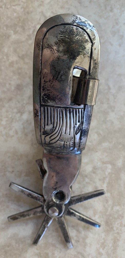 Decorative Stainless Steel Engraved Spur