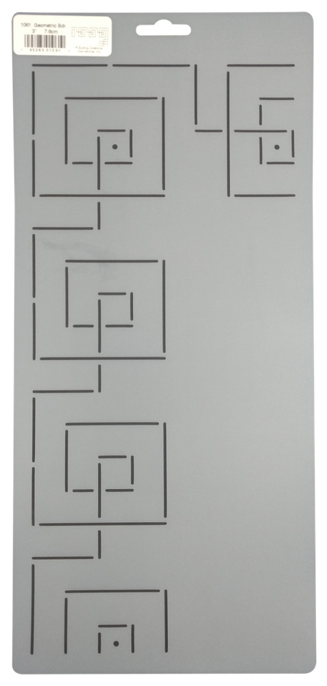 Quilting Stencil Geometric Square Border Simple Quilt Patterns Quilters Stencil