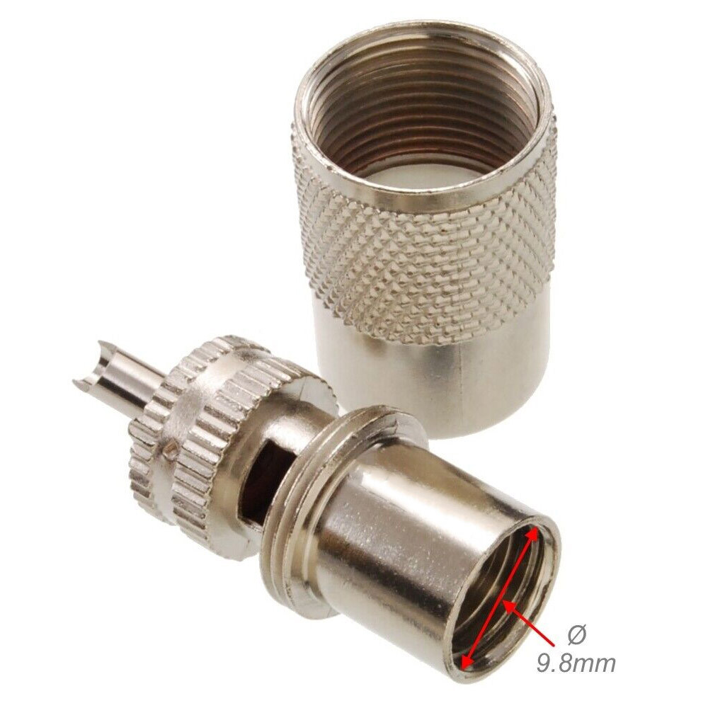 10X UHF PL-259 Male Solder Type RF Connectors for RG8/RG213/LMR400 Coax Wire NEW