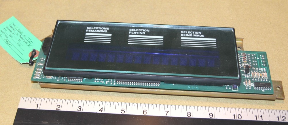Rowe AMI Cd-100 jukebox display board assembly  - Tested good
