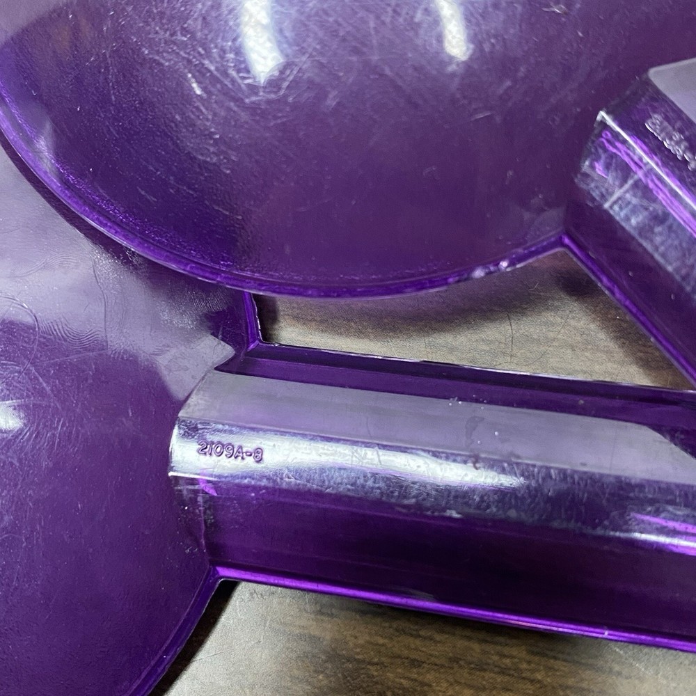 Purple Tupperware Salad Server Set Fork Spoon
