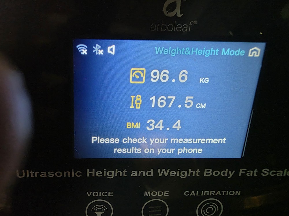 Arboleaf Digital Ultrasonic Height & Weight Smart Scale