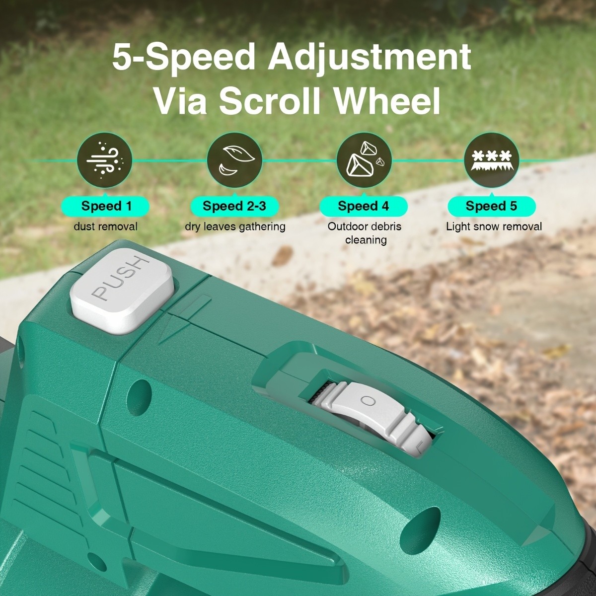 Electric Cordless Leaf-Blower 550 CFM Handheld Airblower,2*4.0Ah Battery+Charger