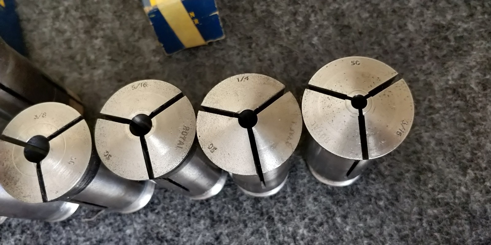 DoALL (Royal) 5C Round Collet Set 10 piece 3/16 - 1"