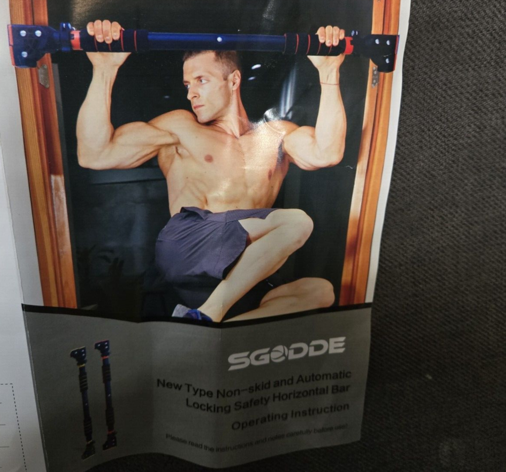 SGODDE Pull Up Bar Horizontal Bar Portable Multifunctional Indoor Wall Mounted