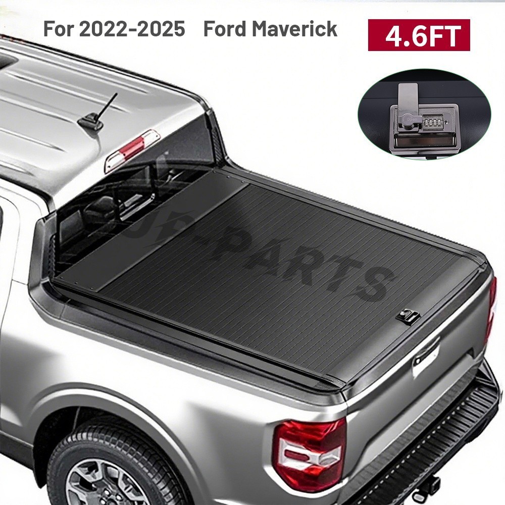 NEW 4.6FT Retractable Truck Bed Hard Tonneau Cover For 2022-2025 Ford Maverick